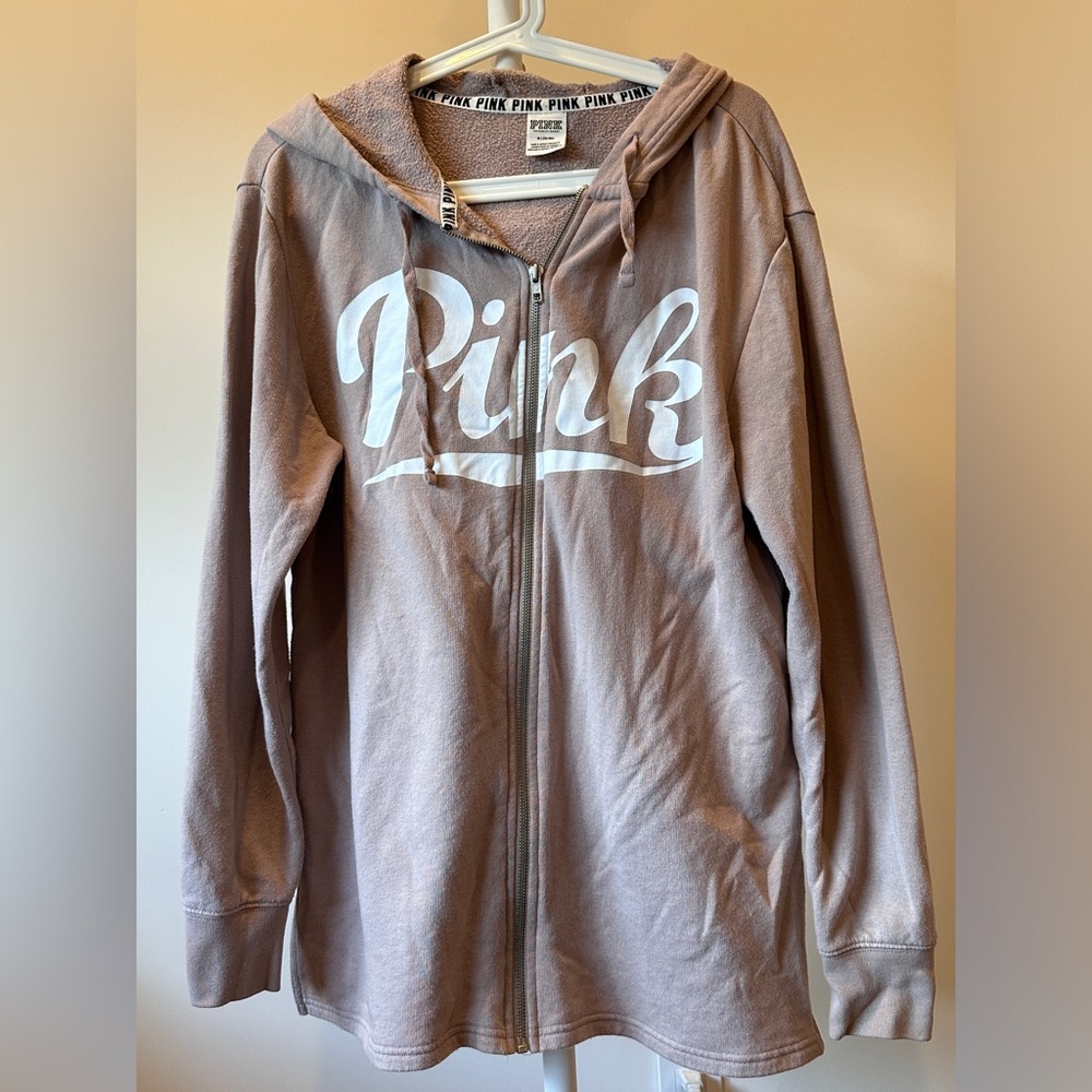 PINK full zip hoodie
